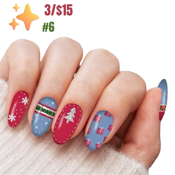 ✨CHRISTMAS & HOLIDAY NAIL WRAPS! ✨3/$15-MIX & MATCH! - Picture 1 of 8